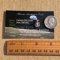 Campo Del Cielo Meteorite Pendant Sterling #7733-Moldavite Life