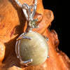 Cat's Eye Chrysoberyl & Moldavite Pendant Sterling #7557-Moldavite Life