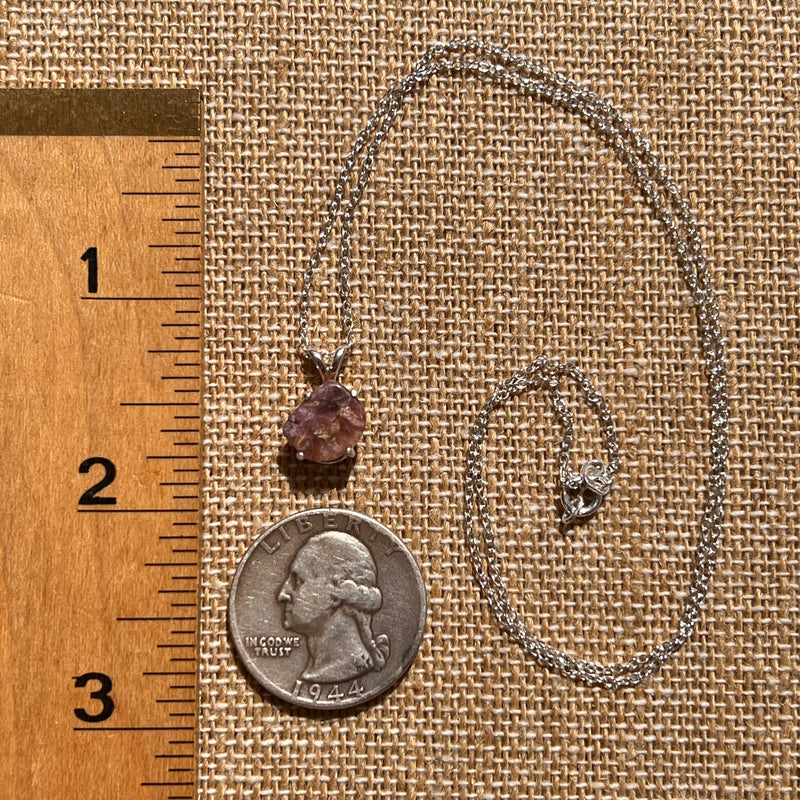 Charoite Necklace Sterling Silver #5634-Moldavite Life