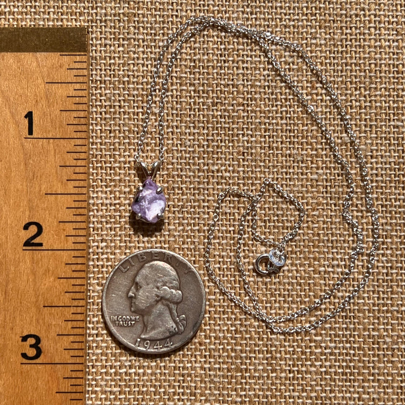 Charoite Necklace Sterling Silver #5636-Moldavite Life