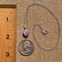Charoite Necklace Sterling Silver #5637-Moldavite Life