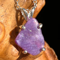 Charoite Necklace Sterling Silver #5641-Moldavite Life