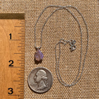 Charoite Necklace Sterling Silver #5642-Moldavite Life