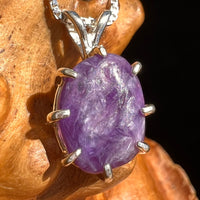 Charoite Pendant Sterling Silver #5647-Moldavite Life