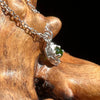 Chrome Diopside Green Rose Necklace Sterling #8037-Moldavite Life
