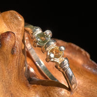 Citrine & Moldavite Ring Sterling Silver #5115-Moldavite Life