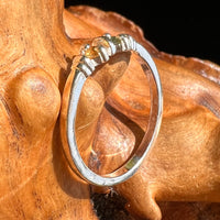 Citrine & Moldavite Ring Sterling Silver #5115-Moldavite Life