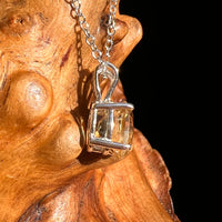 Citrine Oval Necklace Sterling Silver #8718-Moldavite Life