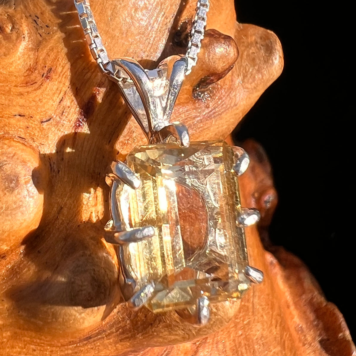 Citrine Pendant Sterling Silver #7742-Moldavite Life