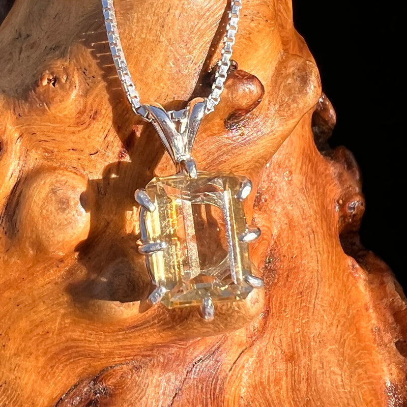 Citrine Pendant Sterling Silver #7742-Moldavite Life