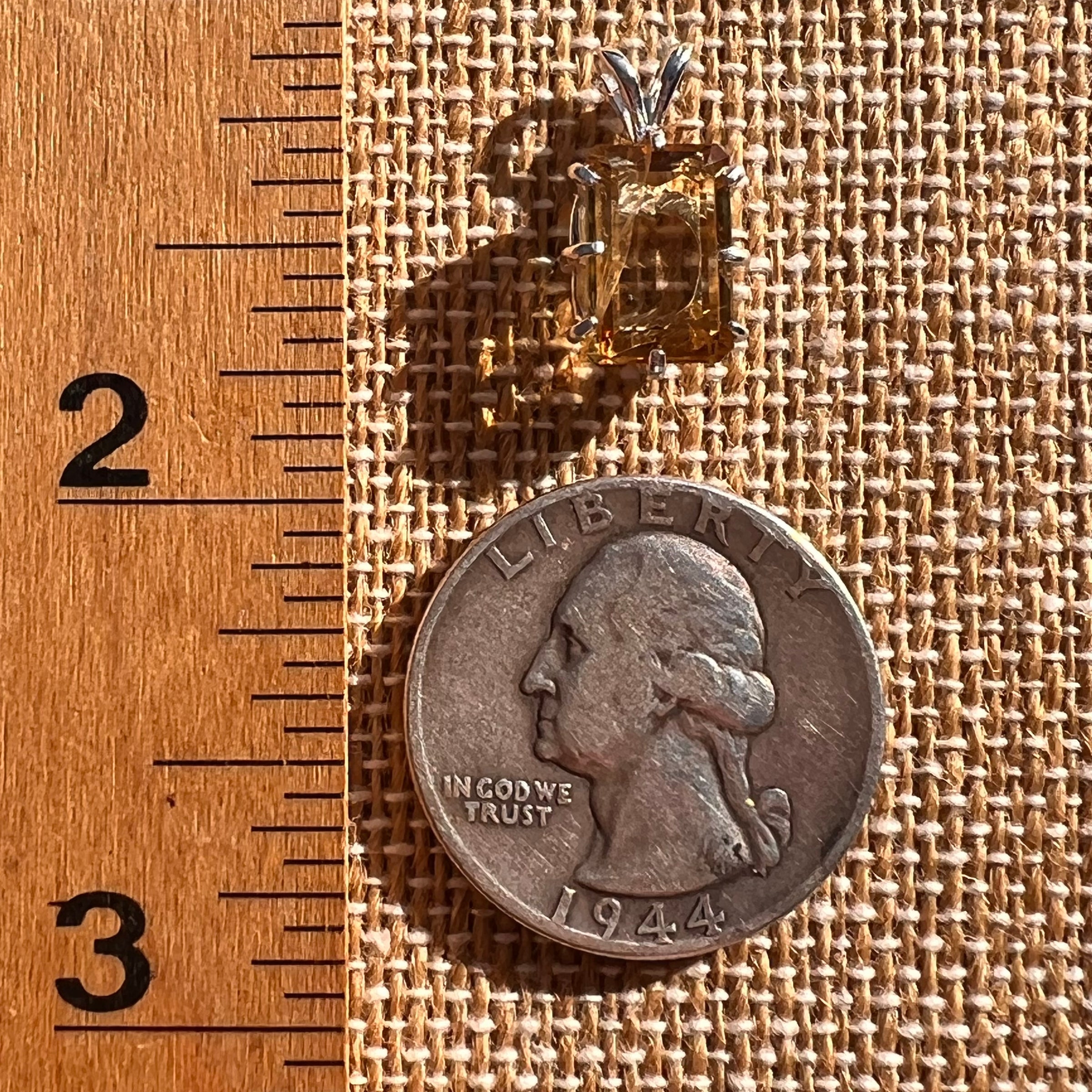 Citrine Pendant Sterling Silver #7743-Moldavite Life