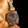 Colombianite & Moldavite Necklace Sterling Silver #5164-Moldavite Life