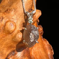 Colombianite & Moldavite Necklace Sterling Silver #5167-Moldavite Life