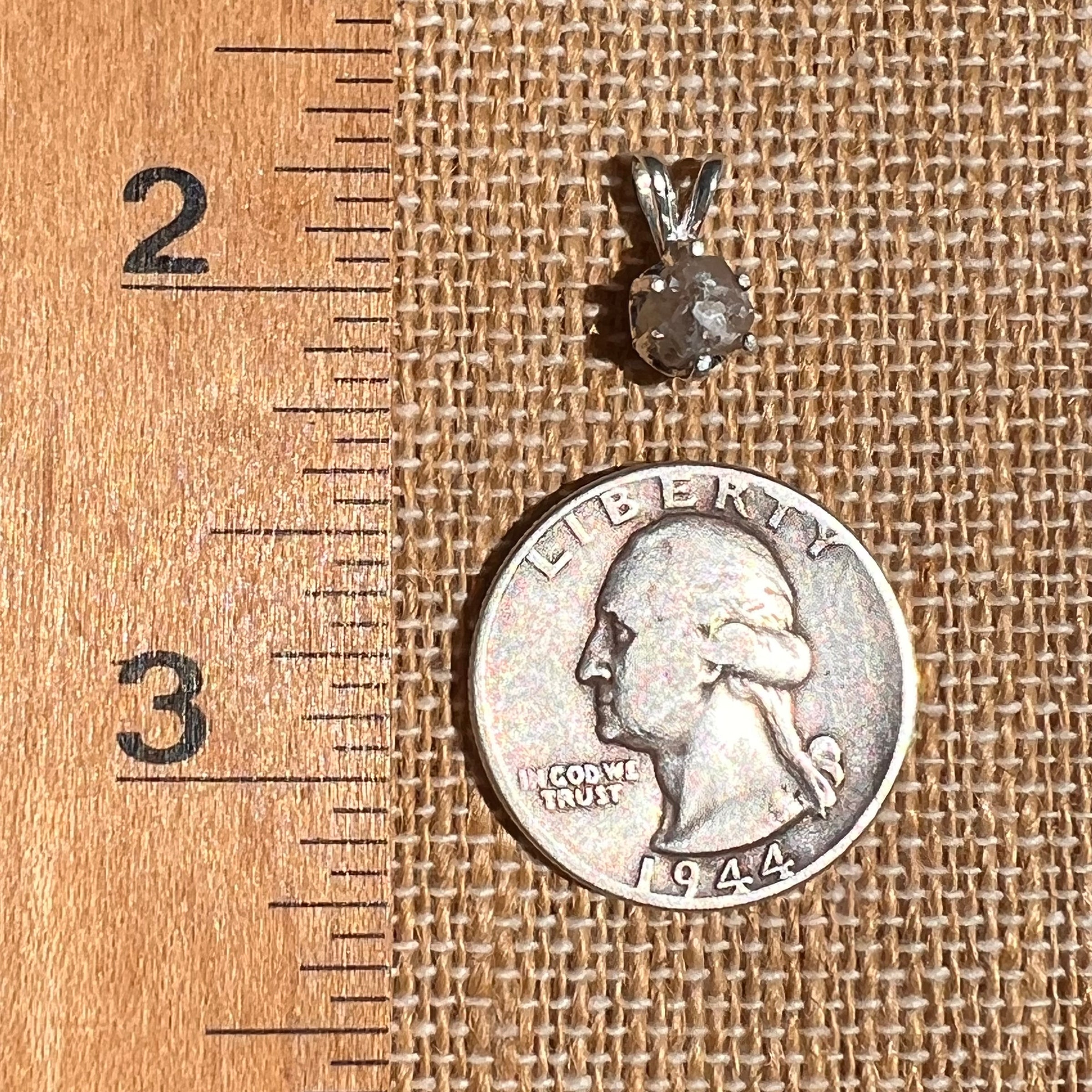 Colorado Phenakite Crystal Pendant Sterling #7073-Moldavite Life