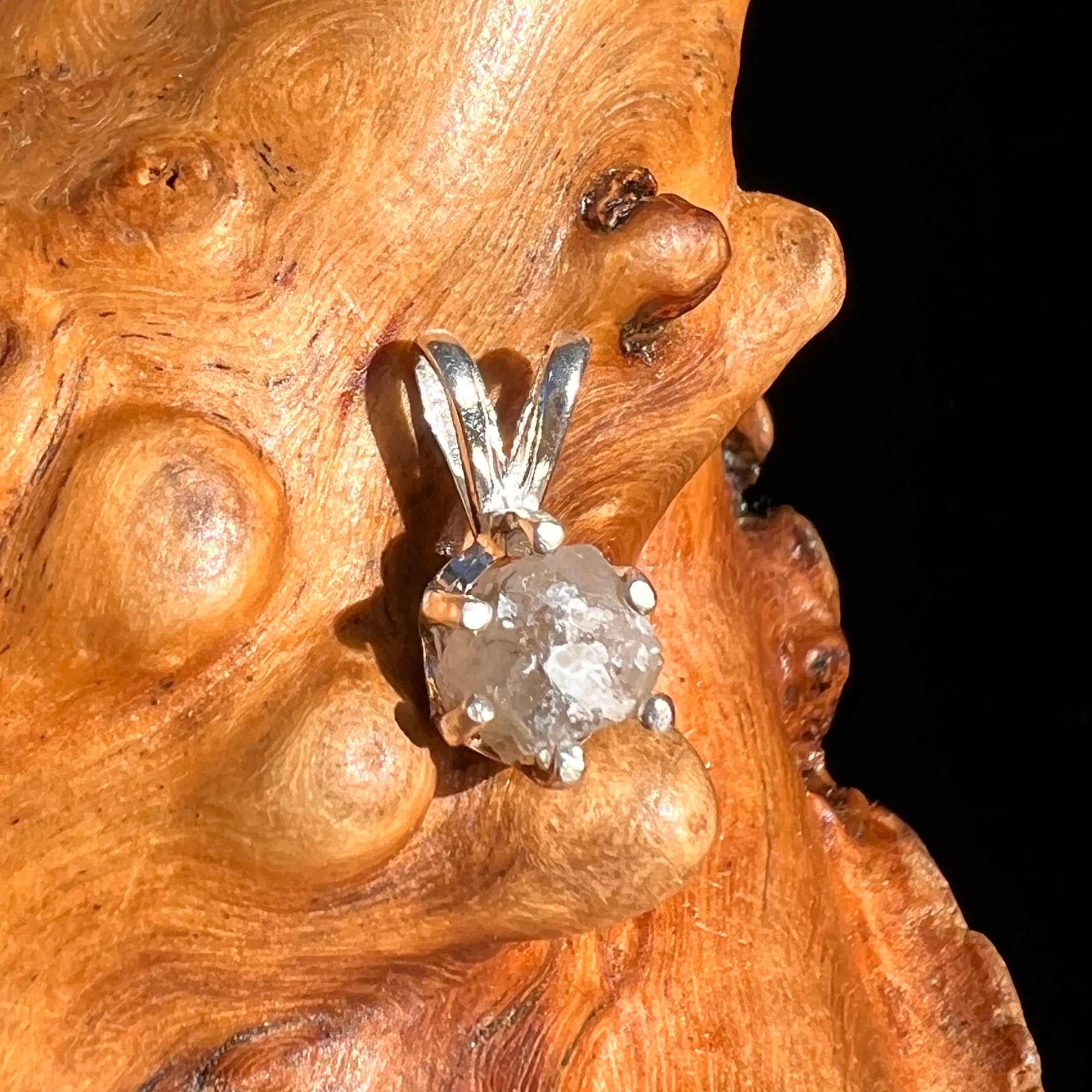 Colorado Phenakite Crystal Pendant Sterling #7073-Moldavite Life