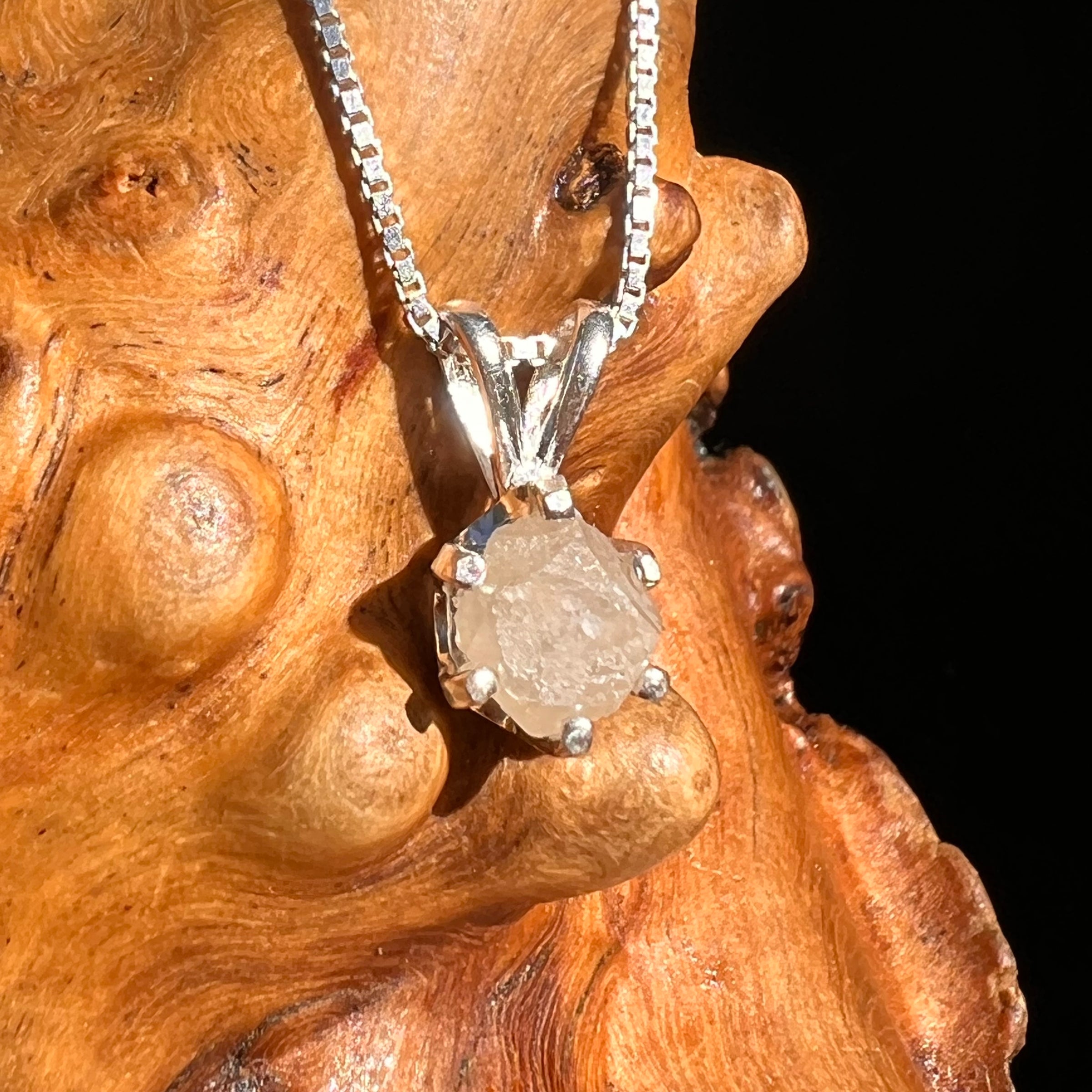 Colorado Phenakite Crystal Pendant Sterling #7080-Moldavite Life