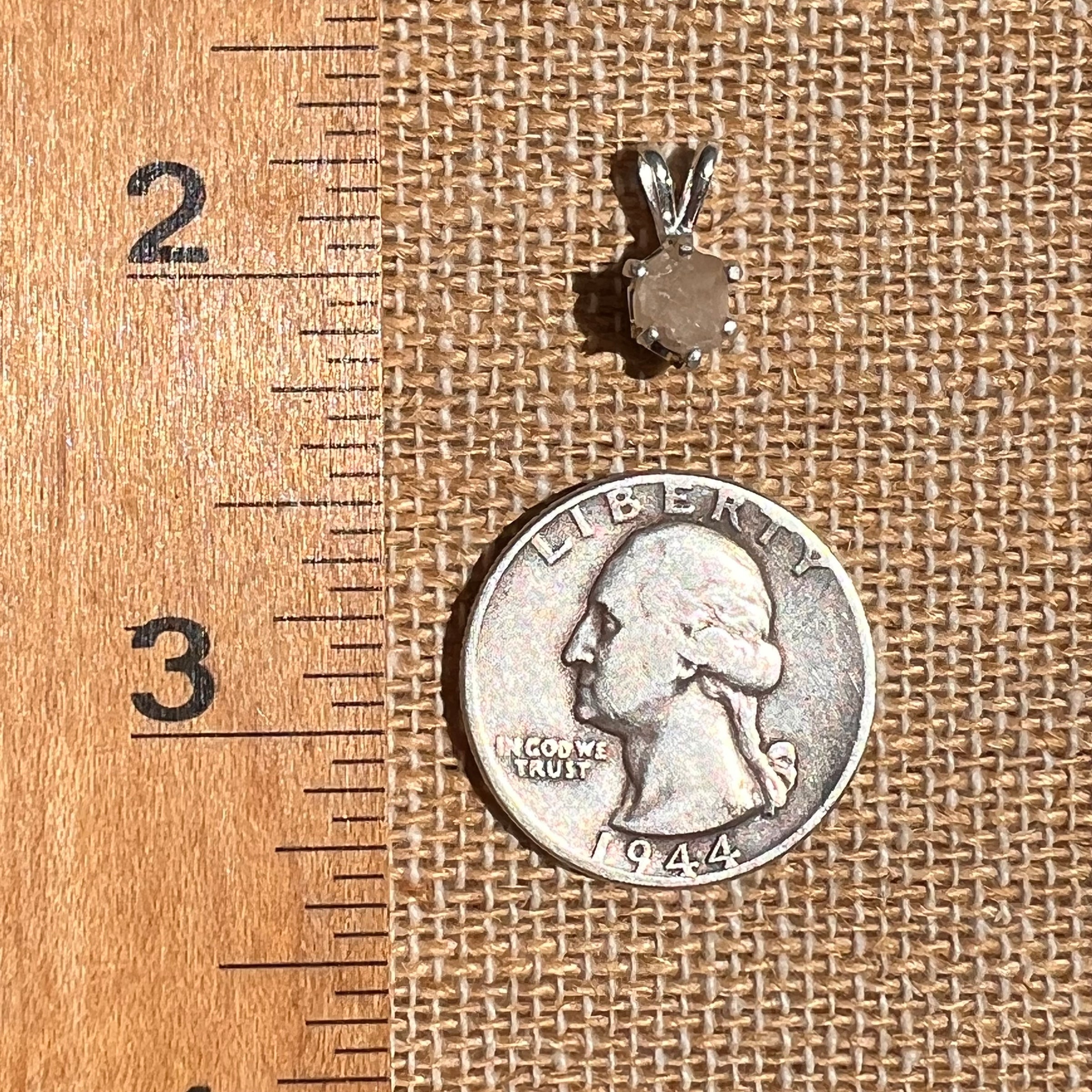 Colorado Phenakite Crystal Pendant Sterling #7082-Moldavite Life