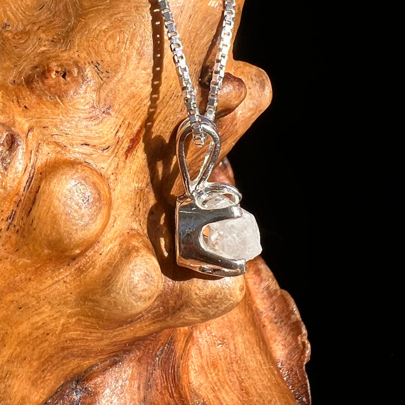 Colorado Phenakite Crystal Pendant Sterling #7087-Moldavite Life