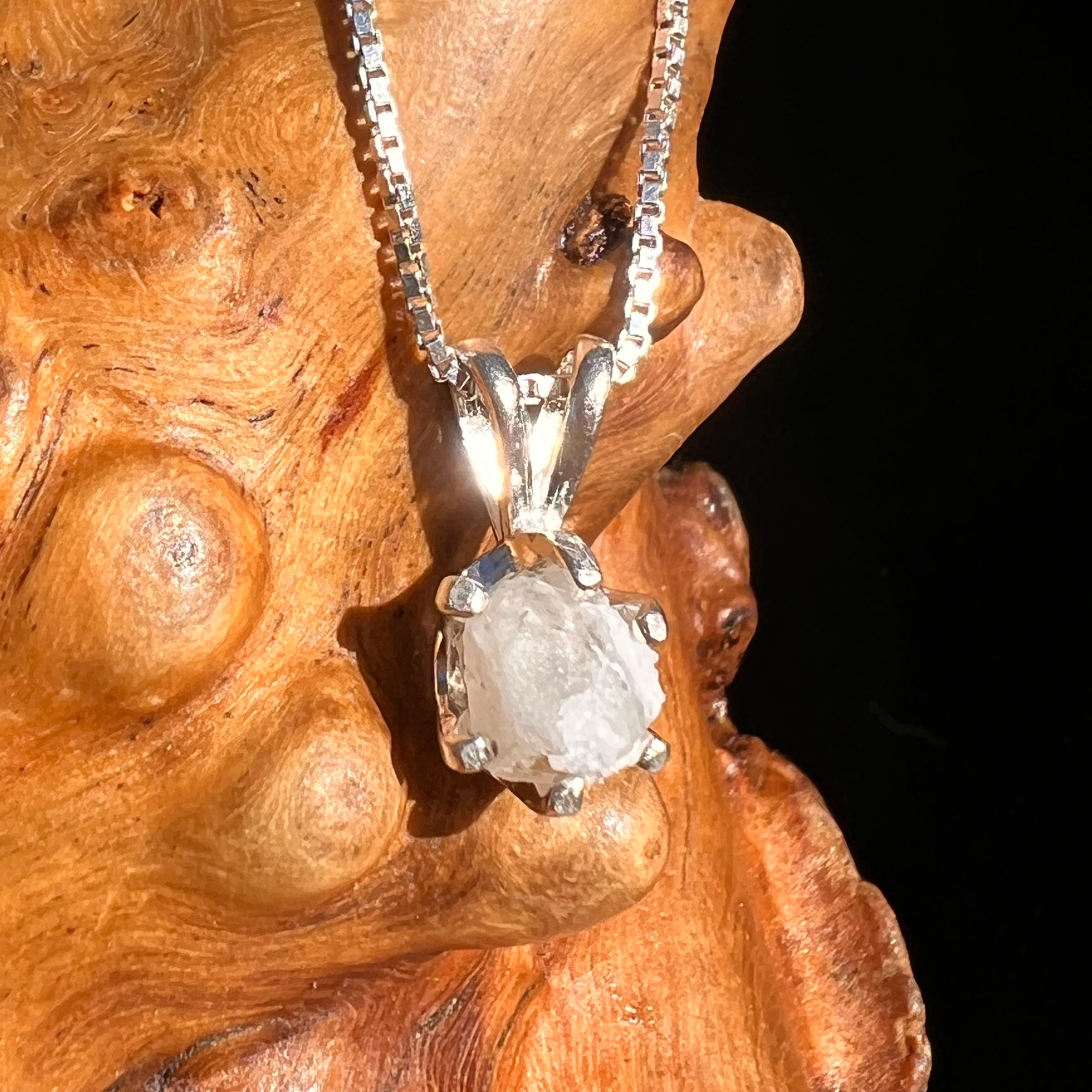 Colorado Phenakite Crystal Pendant Sterling #7087-Moldavite Life