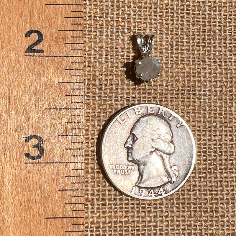 Colorado Phenakite Crystal Pendant Sterling #7089-Moldavite Life