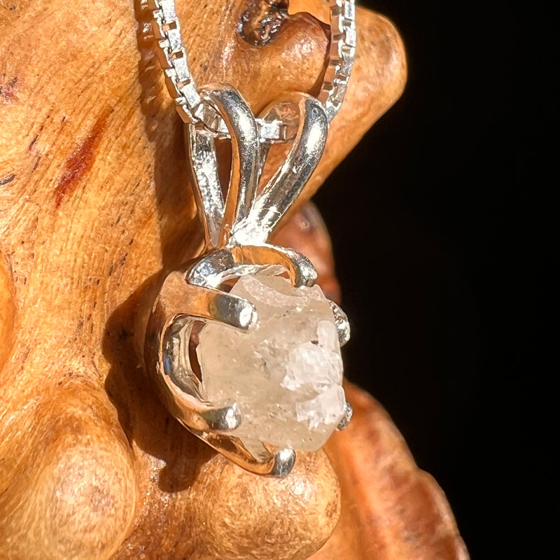 Colorado Phenakite Crystal Pendant Sterling #7090-Moldavite Life