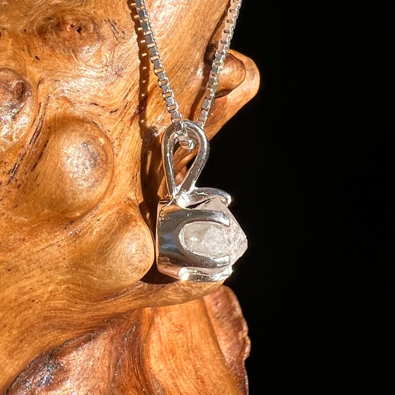 Colorado Phenakite Crystal Pendant Sterling #7092-Moldavite Life