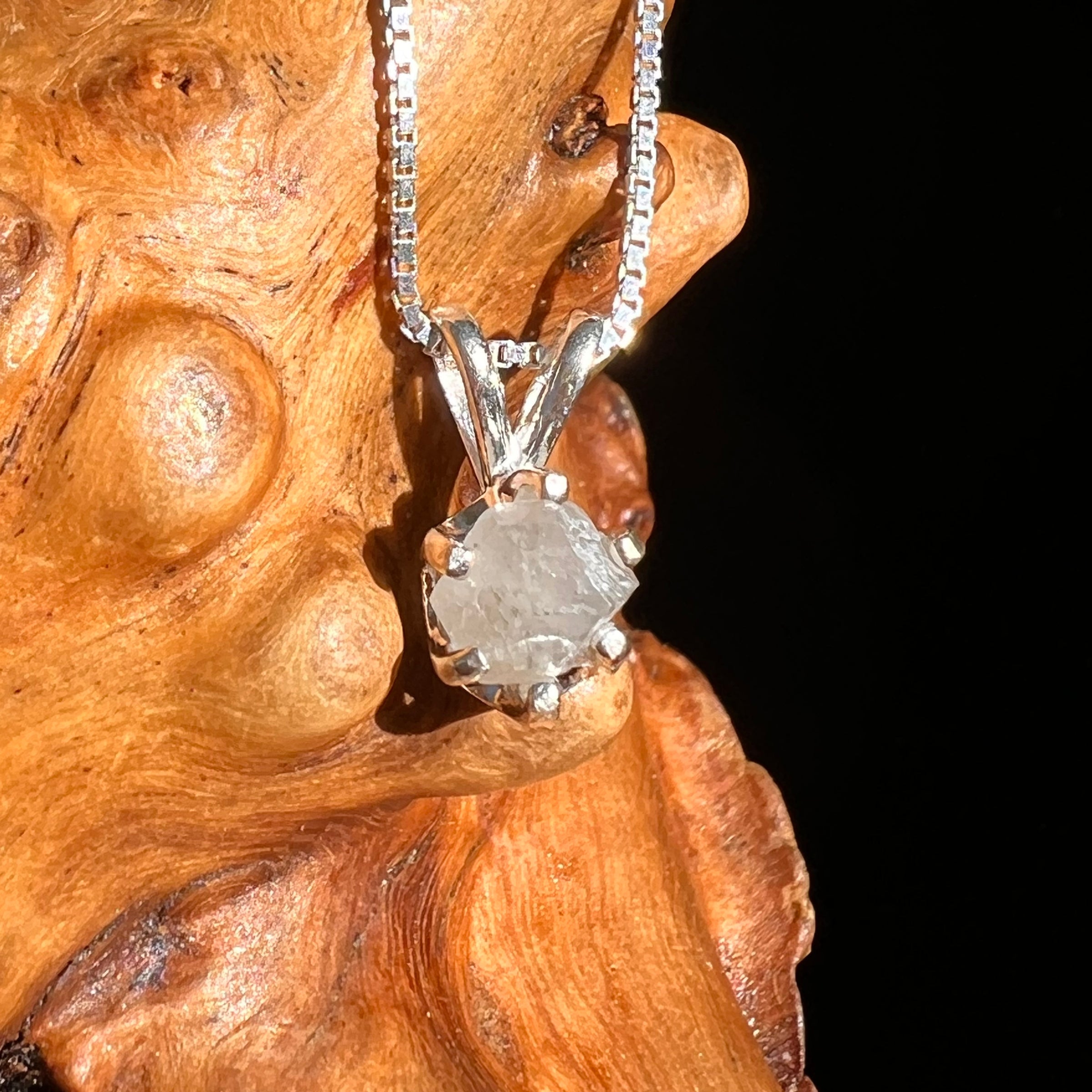 Colorado Phenakite Crystal Pendant Sterling #7093-Moldavite Life