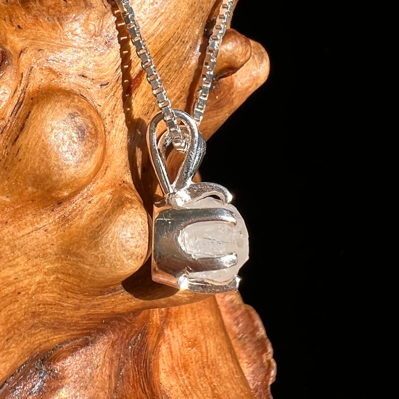 Colorado Phenakite Crystal Pendant Sterling #7095-Moldavite Life