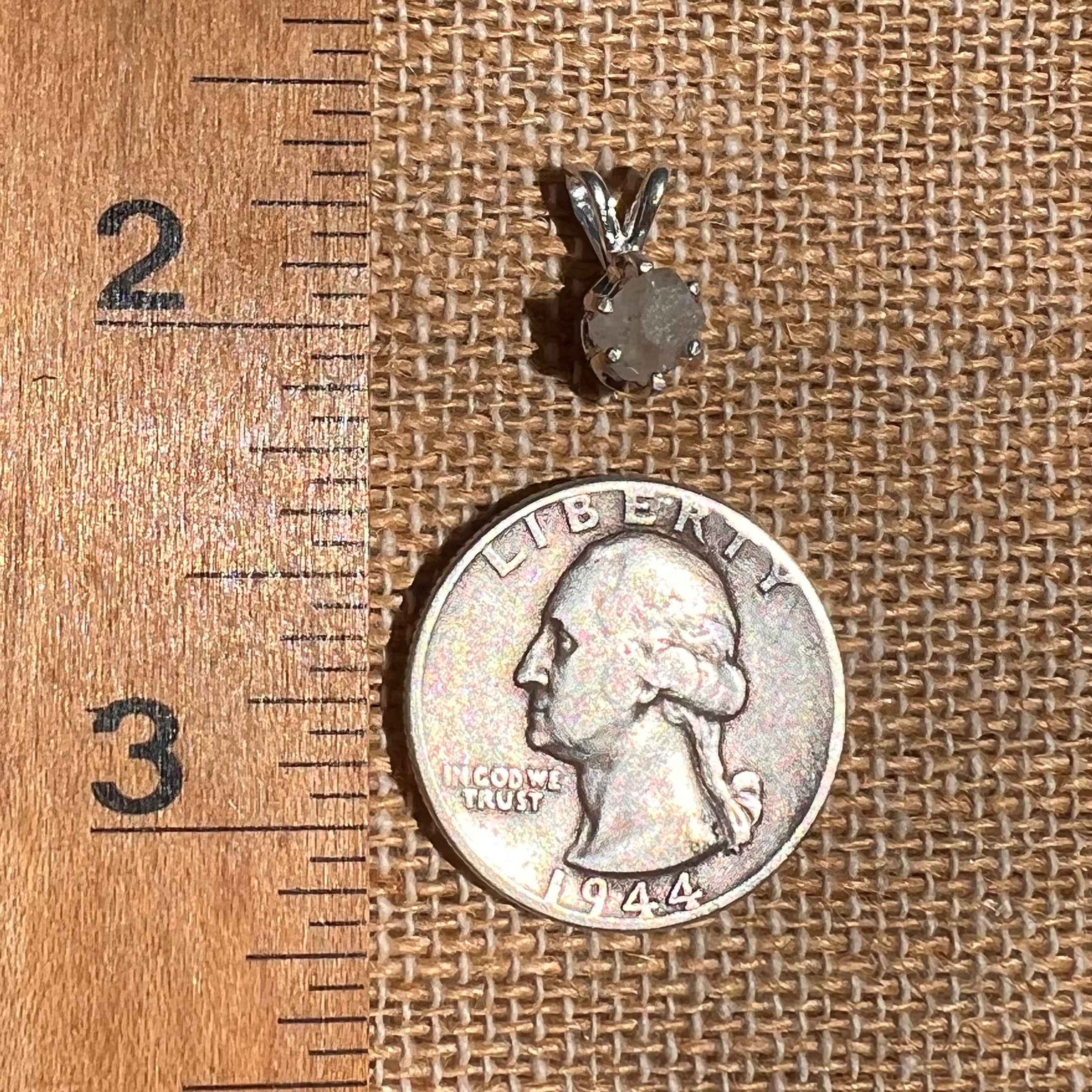 Colorado Phenakite Crystal Pendant Sterling #7095-Moldavite Life