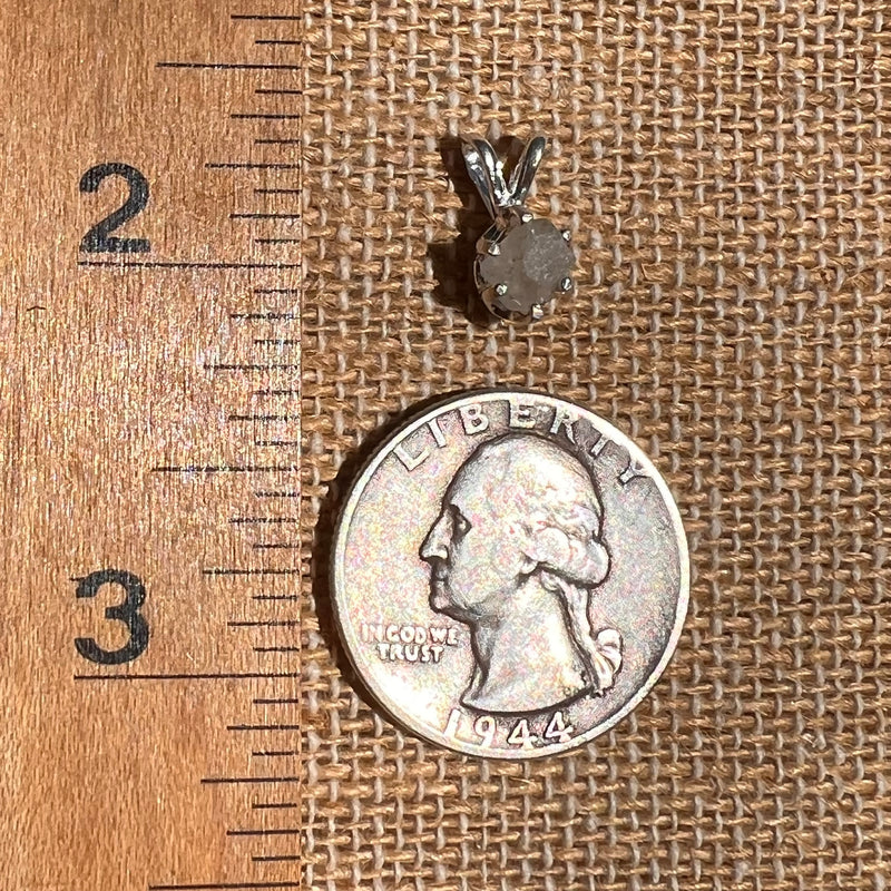 Colorado Phenakite Crystal Pendant Sterling #7095-Moldavite Life