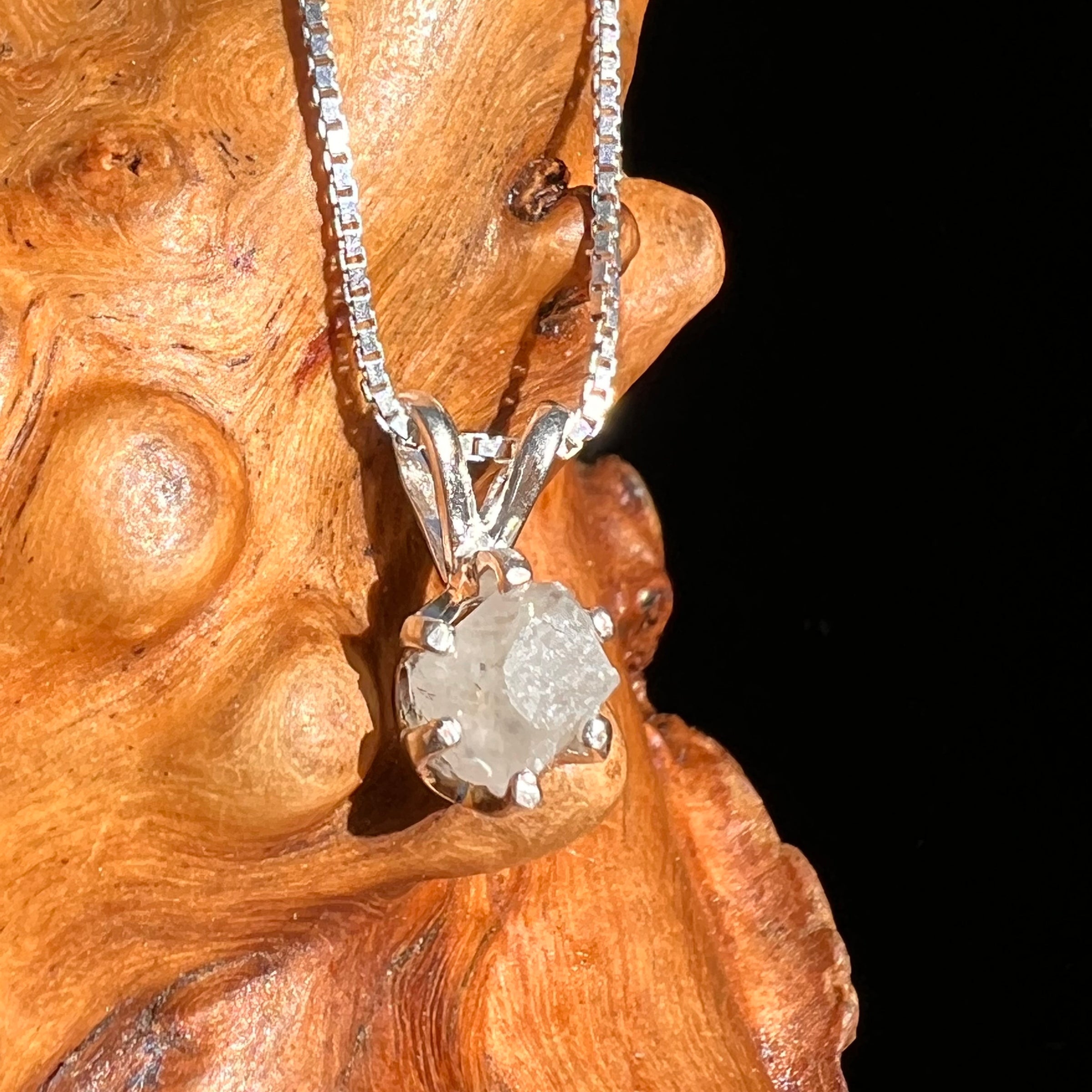 Colorado Phenakite Crystal Pendant Sterling #7095-Moldavite Life