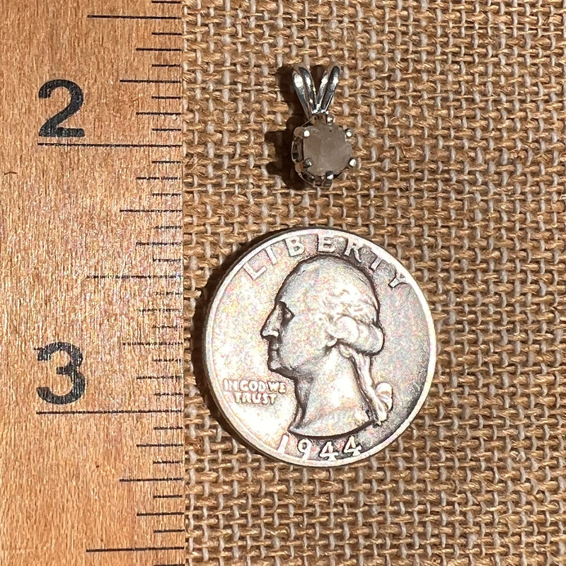 Colorado Phenakite Crystal Pendant Sterling #7096-Moldavite Life