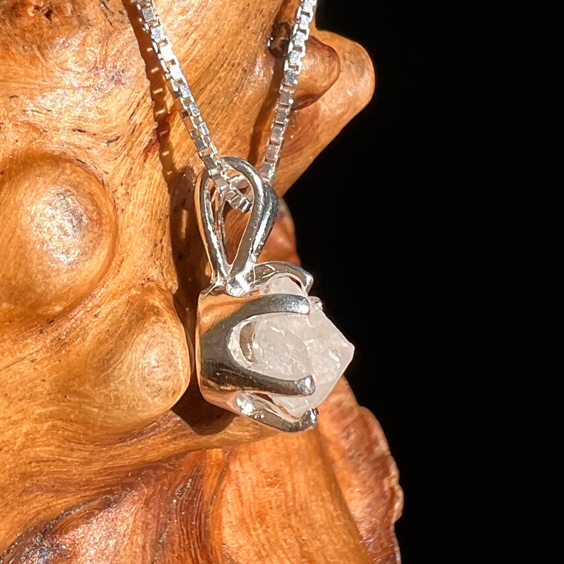 Colorado Phenakite Crystal Pendant Sterling #7097-Moldavite Life