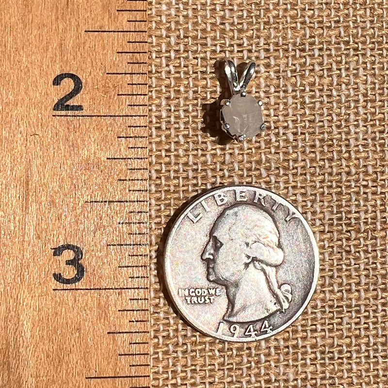 Colorado Phenakite Crystal Pendant Sterling #7097-Moldavite Life