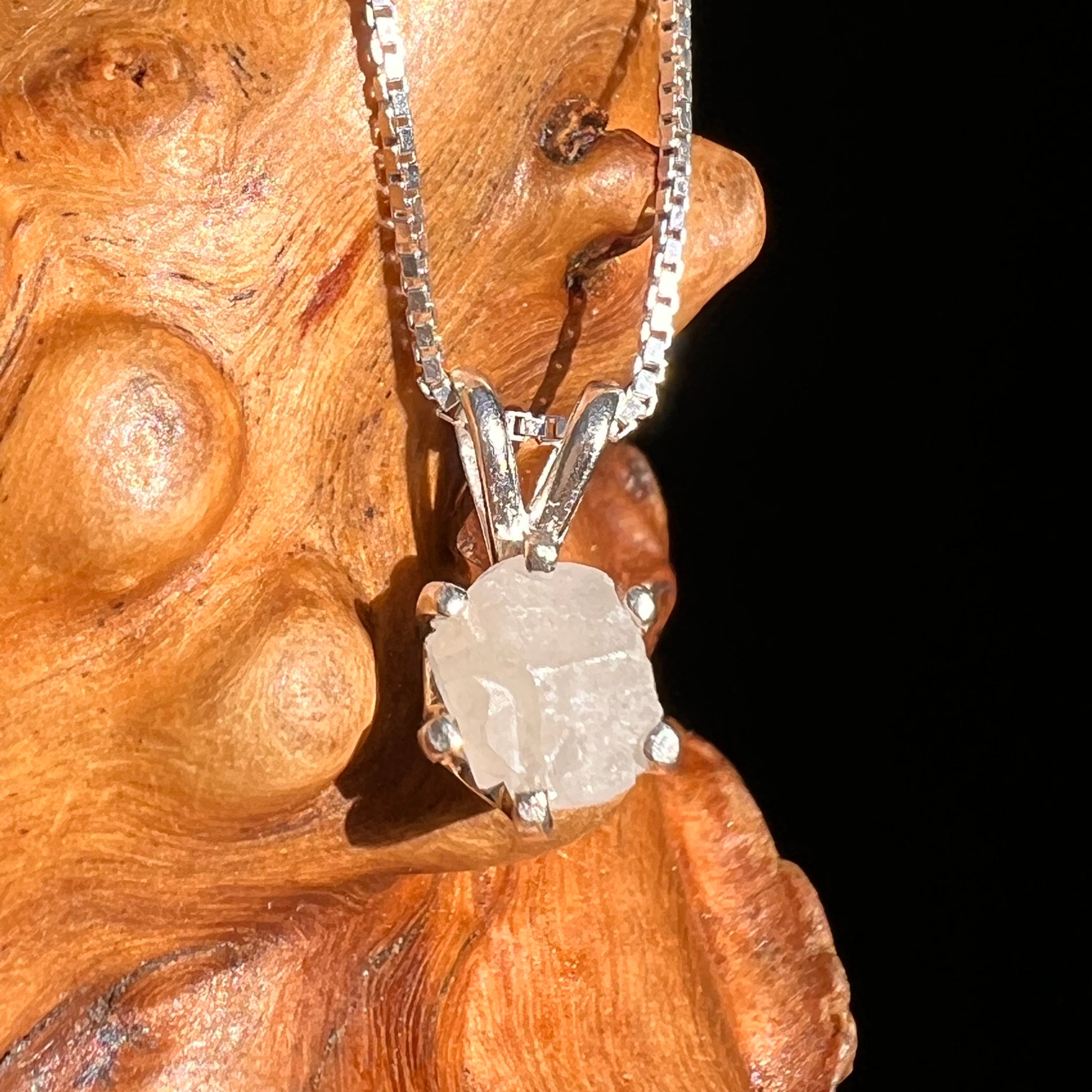 Colorado Phenakite Crystal Pendant Sterling #7097-Moldavite Life