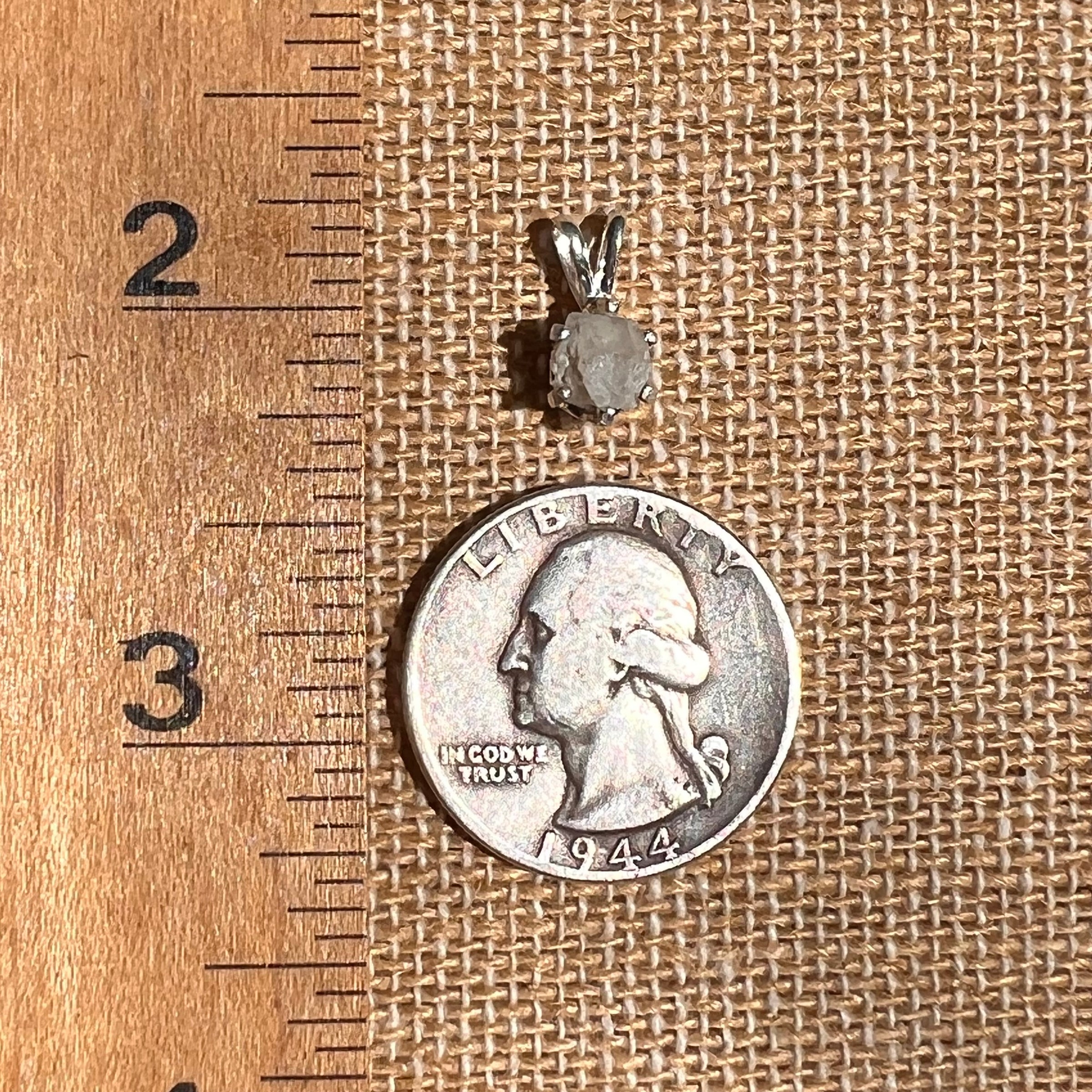 Colorado Phenakite Crystal Pendant Sterling #7098-Moldavite Life