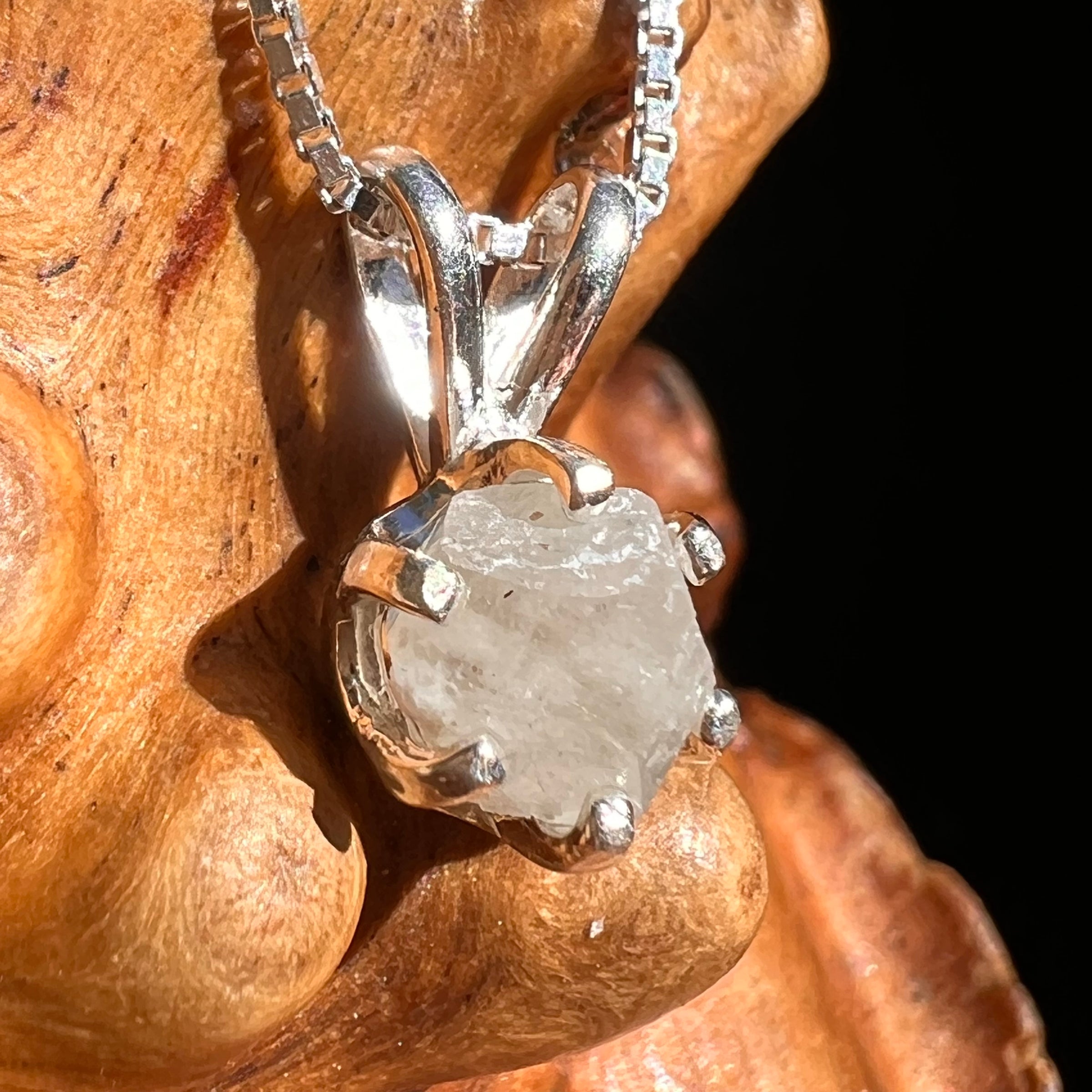 Colorado Phenakite Crystal Pendant Sterling #7099-Moldavite Life