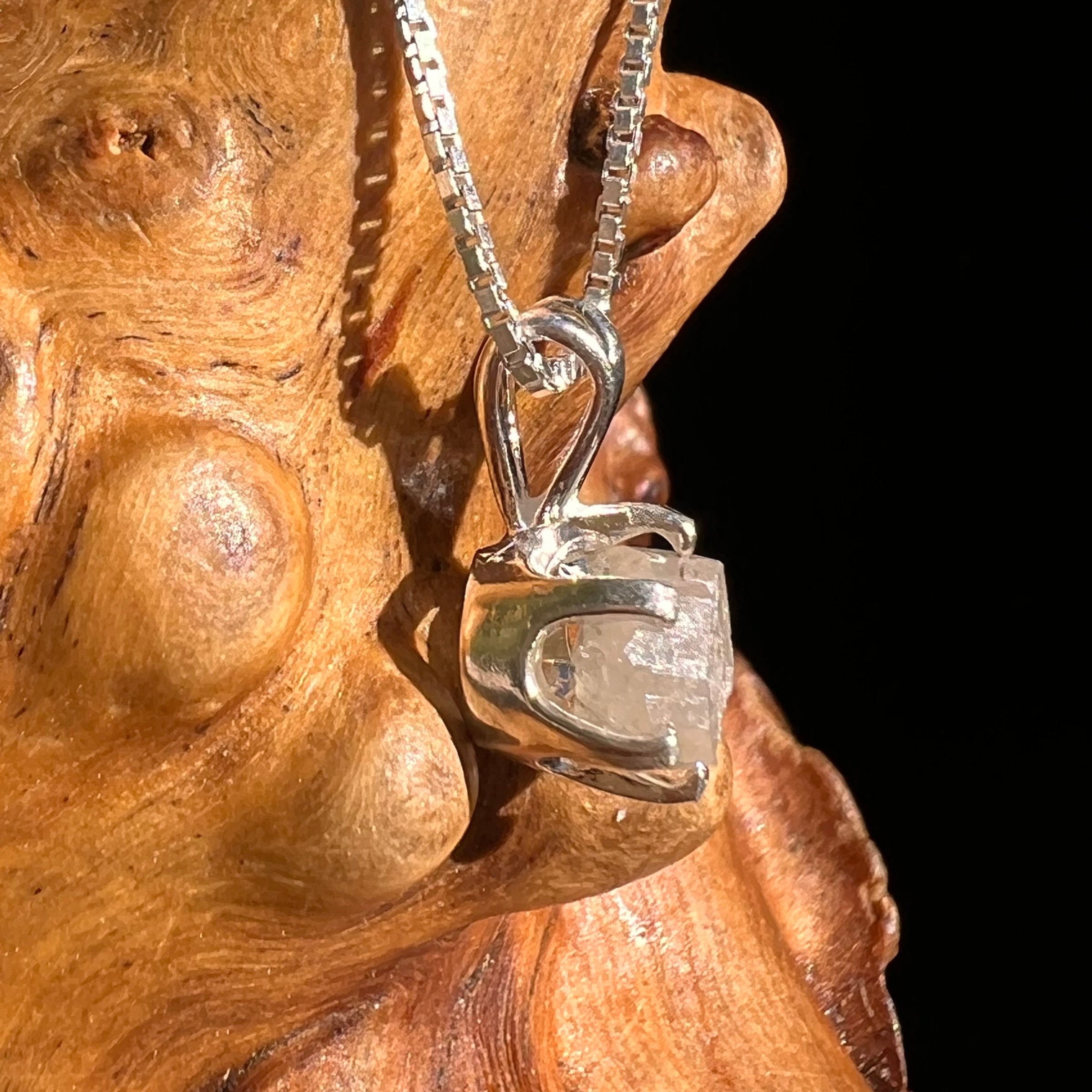 Colorado Phenakite Crystal Pendant Sterling #7102-Moldavite Life