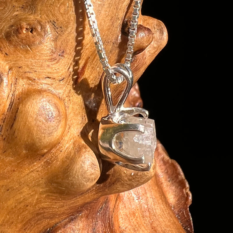 Colorado Phenakite Crystal Pendant Sterling #7102-Moldavite Life