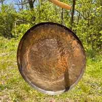 Crystal Gong Herkimer Diamond, Moldavite, & Golden Rutile #22-Moldavite Life