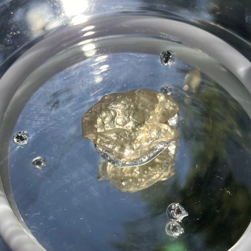 Crystal Singing Bowl "Mars Activation" Solar Plexus #28-Moldavite Life