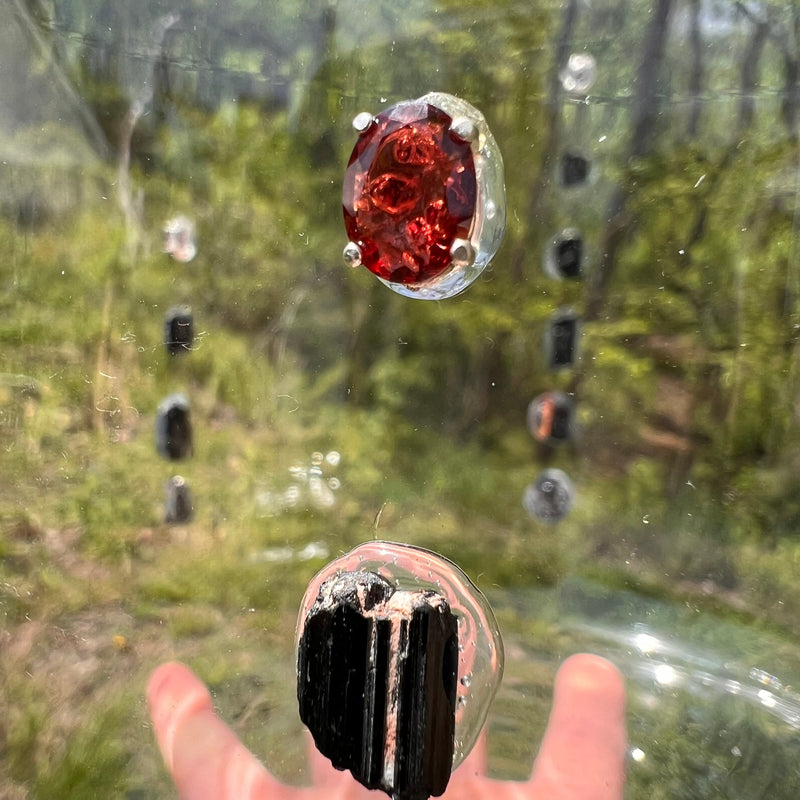 Crystal Singing Bowl Root Chakra #24-Moldavite Life