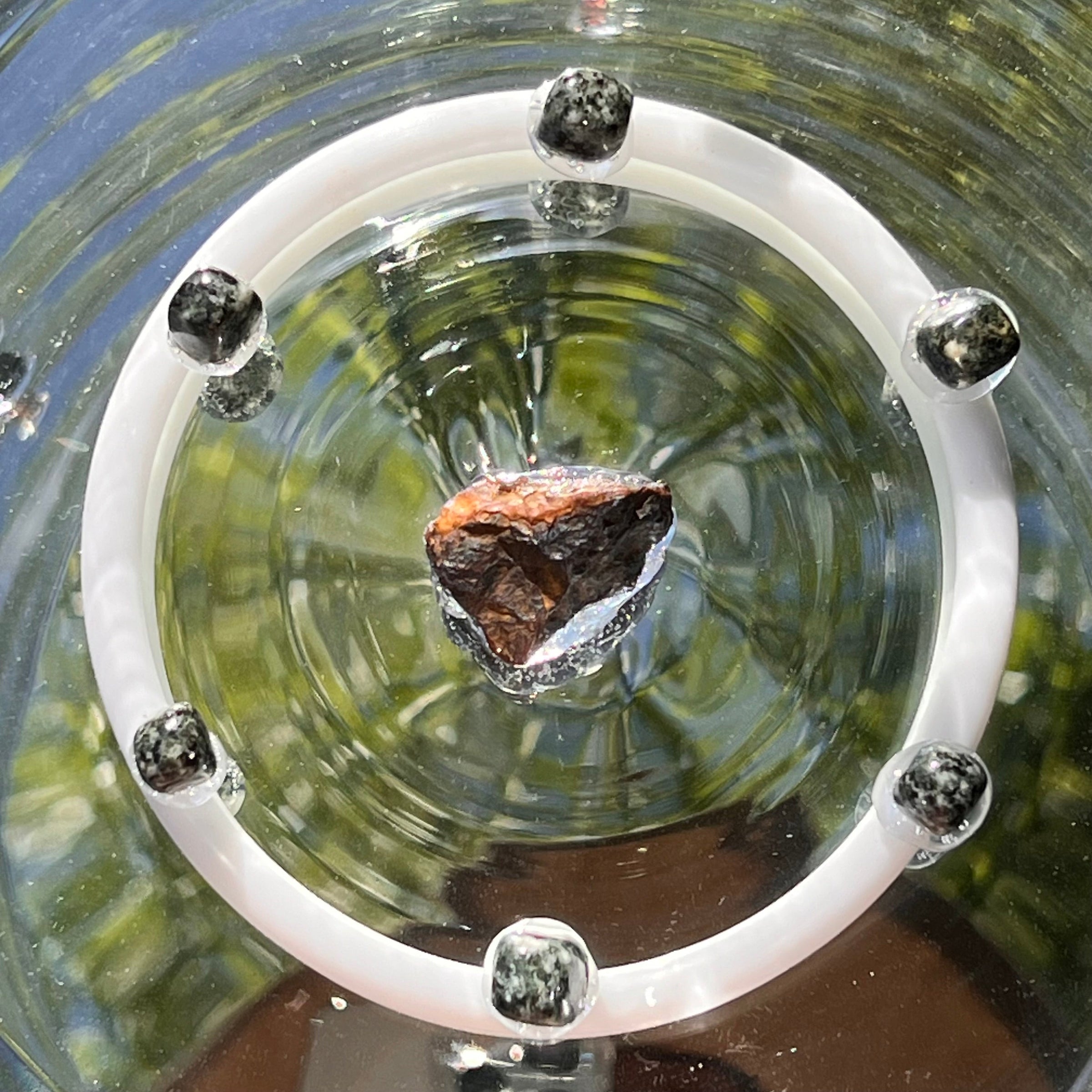 Crystal Singing Bowl Root Chakra "Grounding Vortex" #24-Moldavite Life