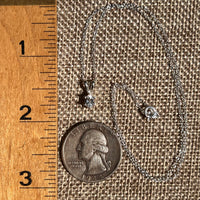 Danburite Necklace Sterling Silver #8812-Moldavite Life