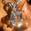 Danburite Oval Pendant Necklace Sterling #5279-Moldavite Life