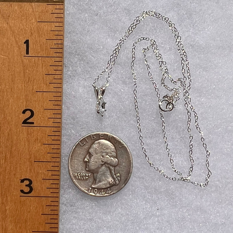 Danburite Pendant Necklace Sterling Silver #5265-Moldavite Life