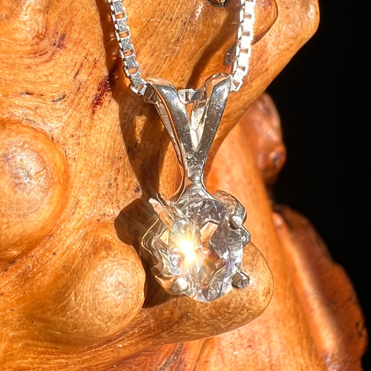 Danburite Pendant Sterling Silver #8813-Moldavite Life