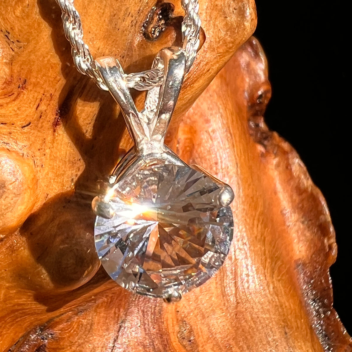 Danburite Pendant Sterling Silver #8814-Moldavite Life