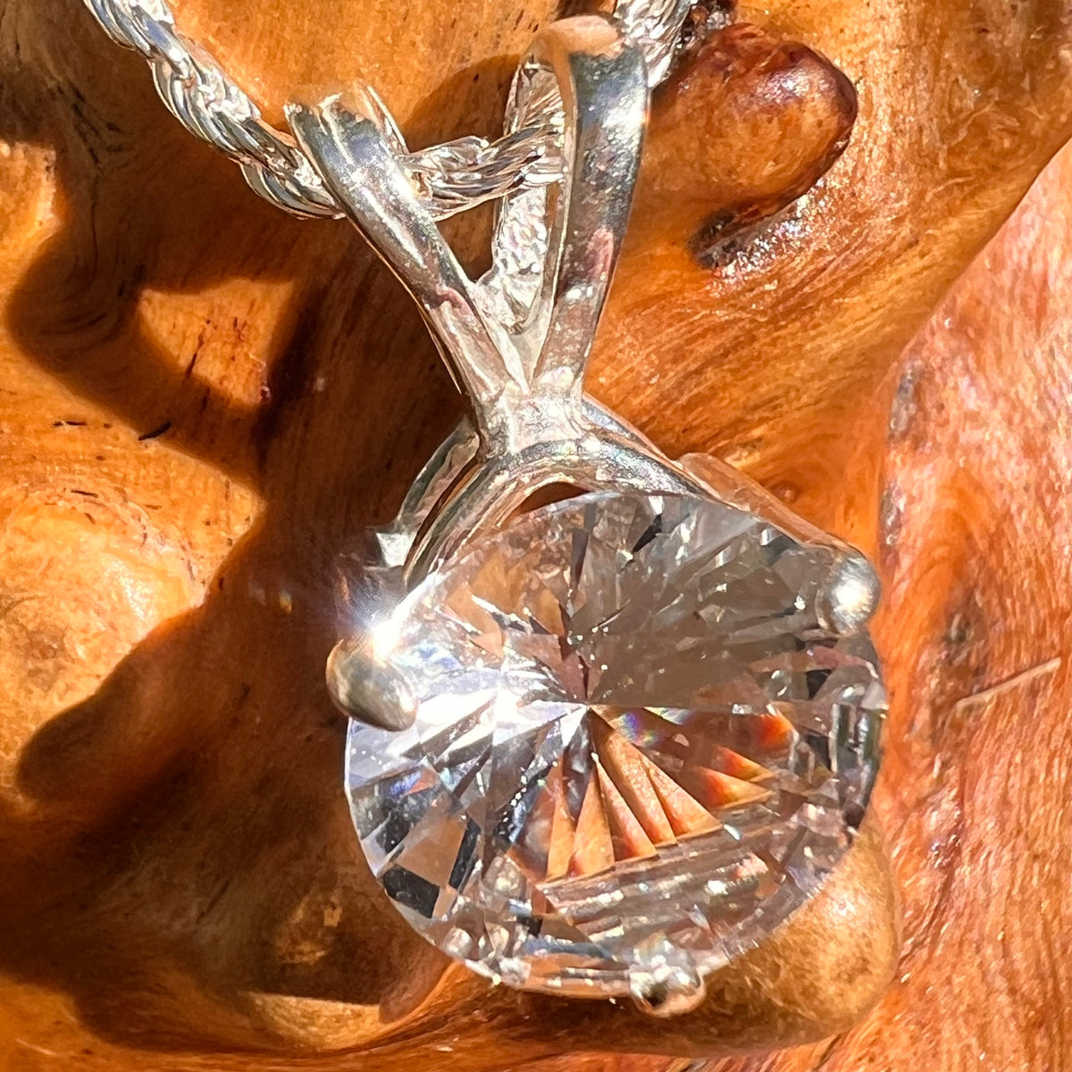Danburite Pendant Sterling Silver #8814-Moldavite Life