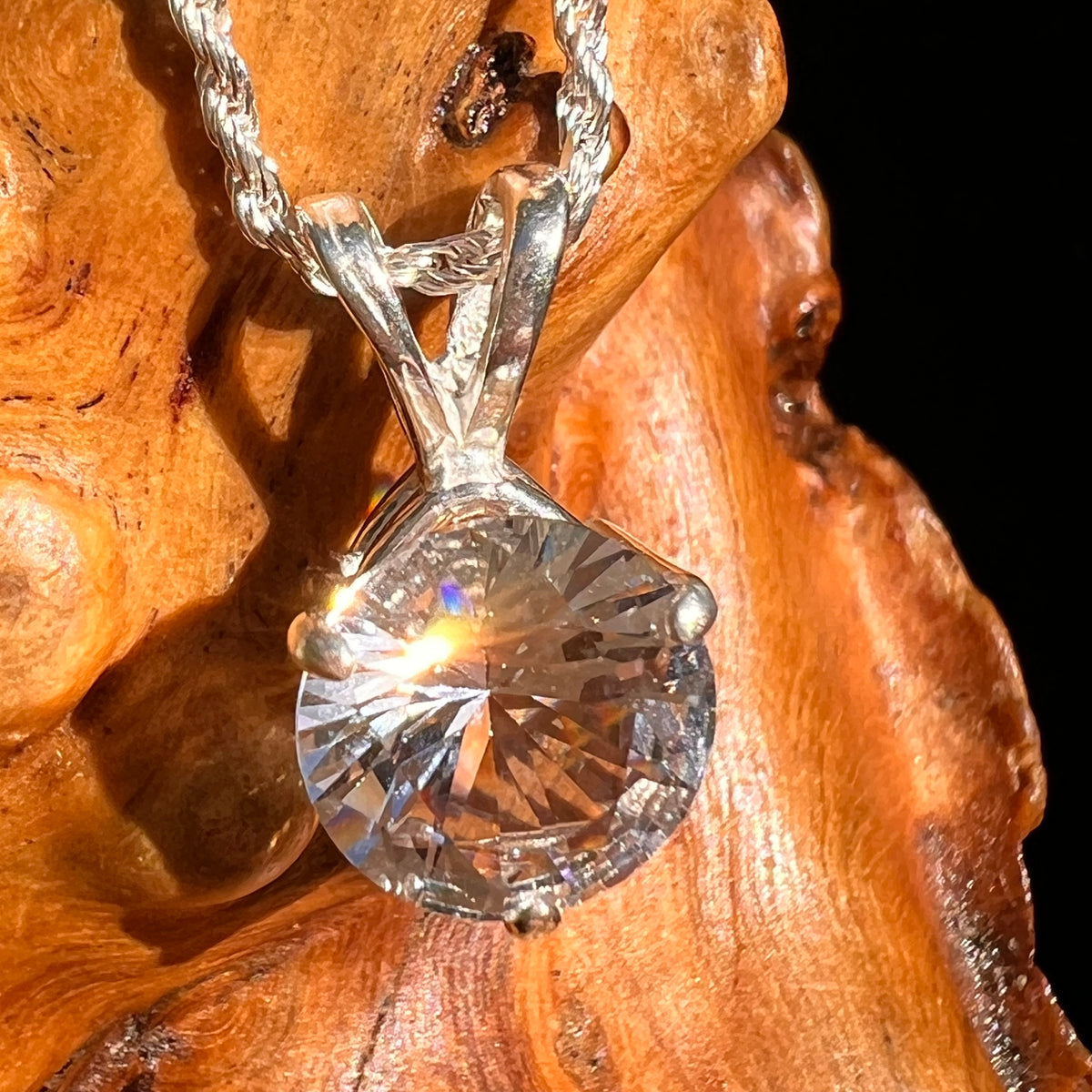 Danburite Pendant Sterling Silver #8814-Moldavite Life